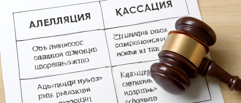 Чем отличается апелляция от кассации