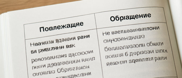 Чем отличается подлежащее от обращения
