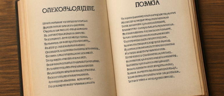 Чем отличается поэма от стихотворения