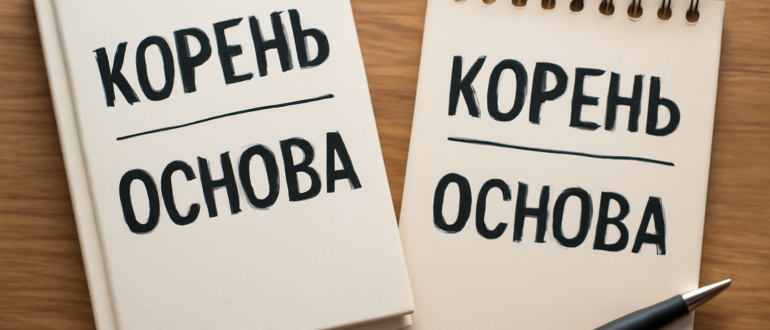 Чем отличается корень от основы слова